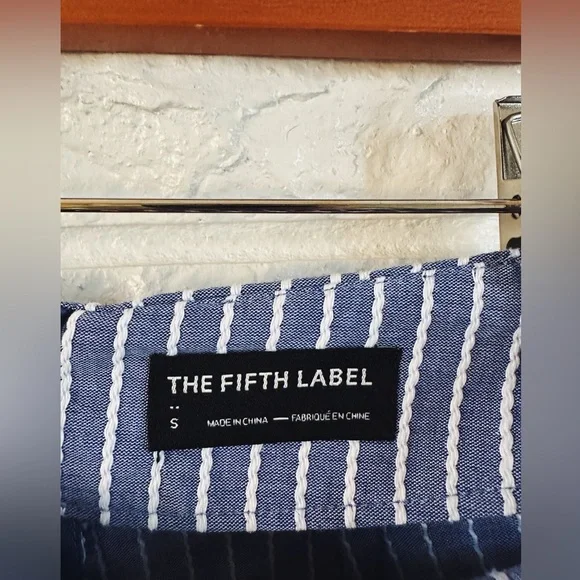 The Fifth Label Blue and White Striped Shorts - Picture 4 of 4